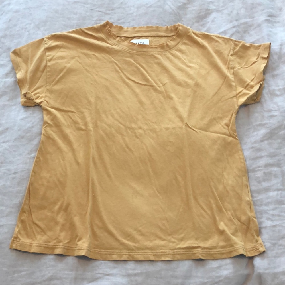 Mate mustard tee shirt